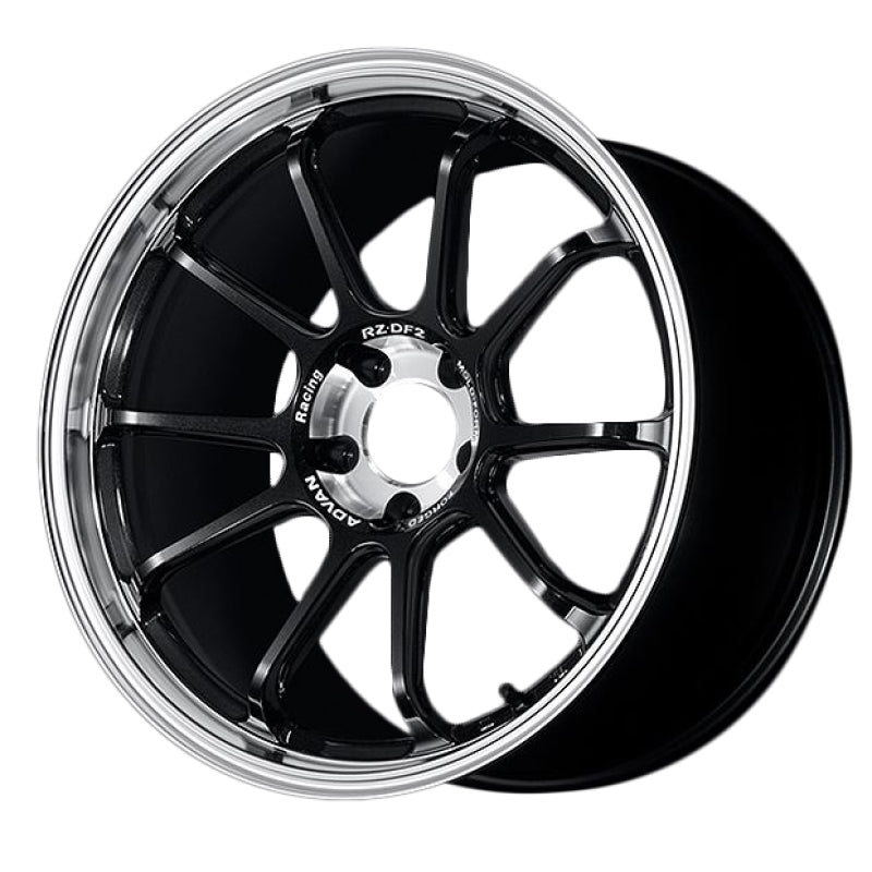 Advan RZ-DF2 19×9.5 +22 5×120 Diamond Cut & Racing Titanium Black Wheel